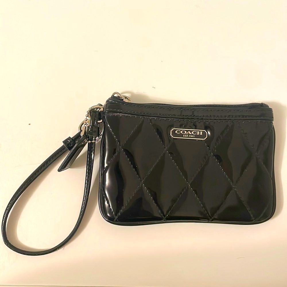 Black Coach Poppy Coin Purse